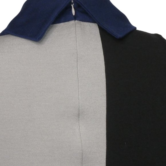 ST. JOHN Multi Color Block Sleeveless Sweater Tunic Size 4 - Picture 7 of 12